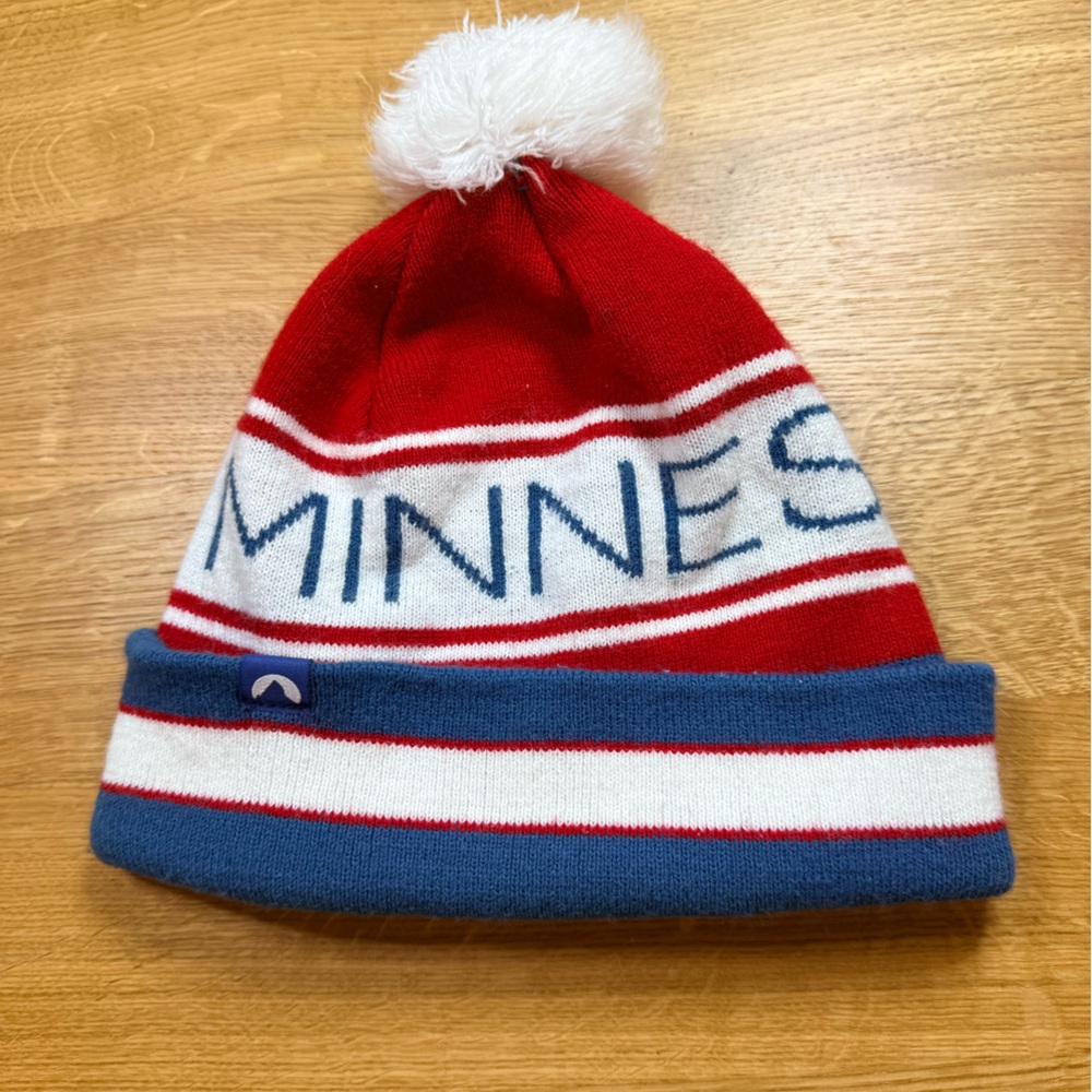 Red and Blue Winter Hat
